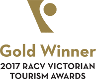 Gold Winner 2017 RACV Victorian Tourism Awards