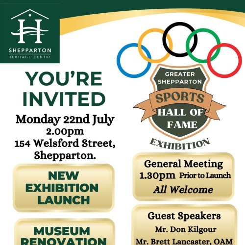 Greater Shepparton Sports Hall of Fame Exhibition Launch