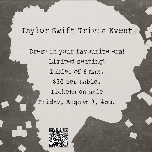Taylor Swift Trivia Event!