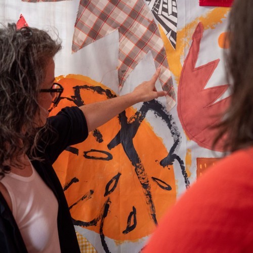 Foliage and rocks exhibition