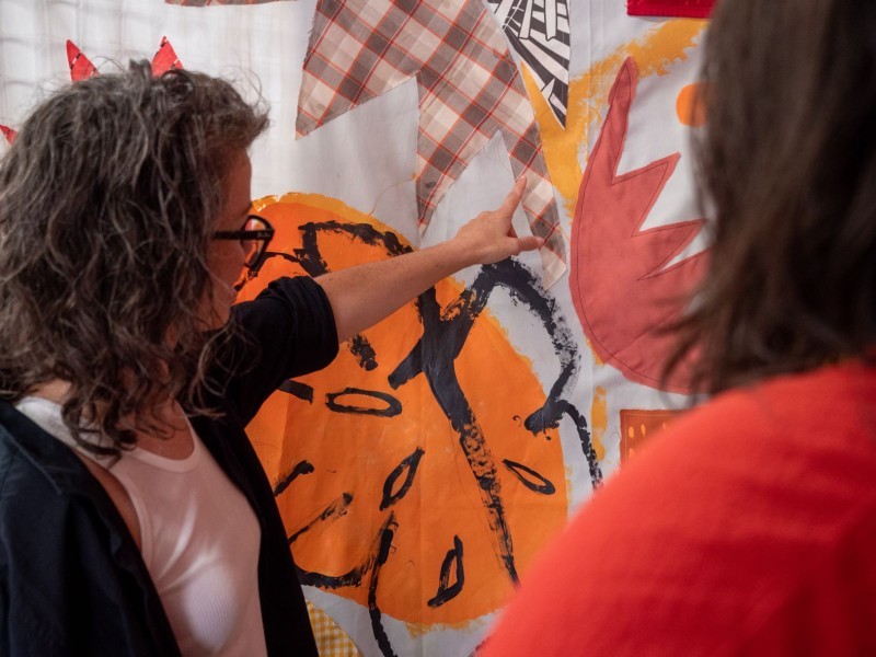 Foliage and rocks exhibition