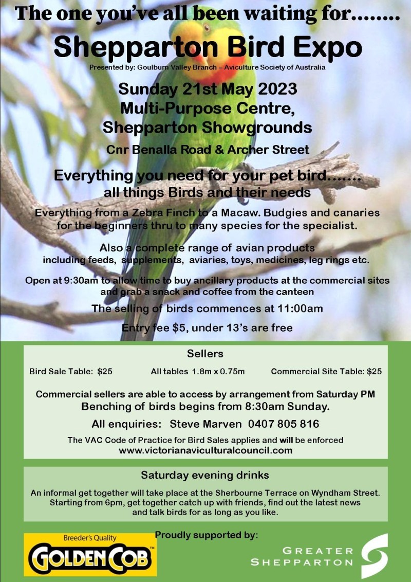 Shepparton Bird Expo