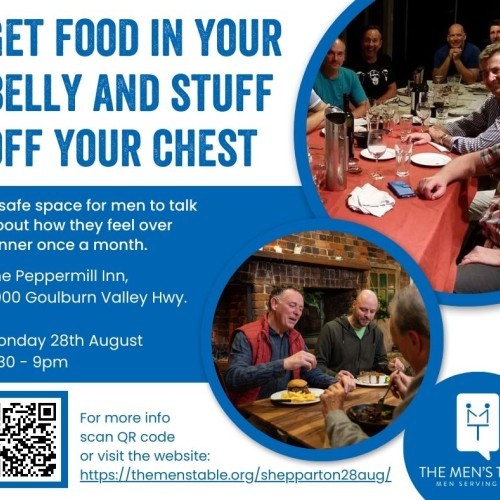 The Men's Table Shepparton - Men's community group dinner