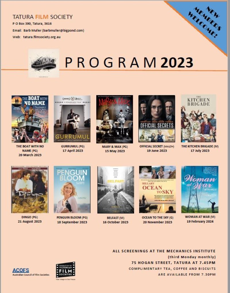 Tatura Film Society Film Night - Penguin Bloom