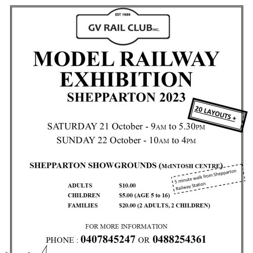 Shepparton Model Railway Exhibition 2023