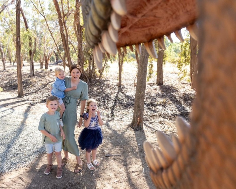 Dinosaurs at Kyabram Fauna Park 
