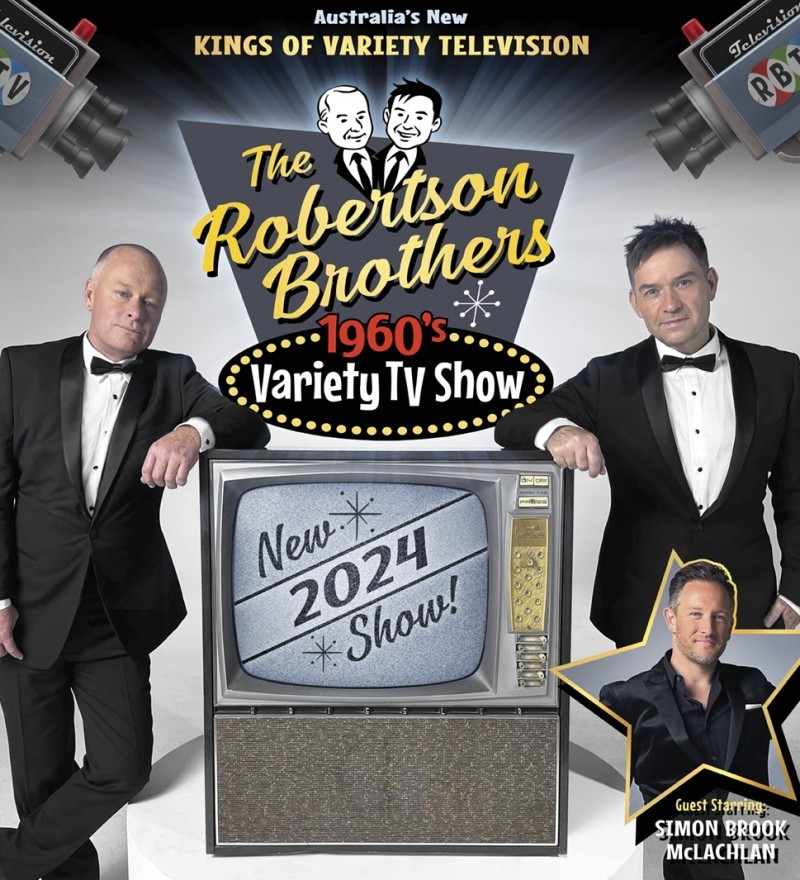 Line 5 presents The Robertson Brothers 60's Variety TV Show