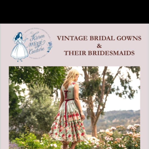 Vintage Bridal Gowns & their Bridesmaids