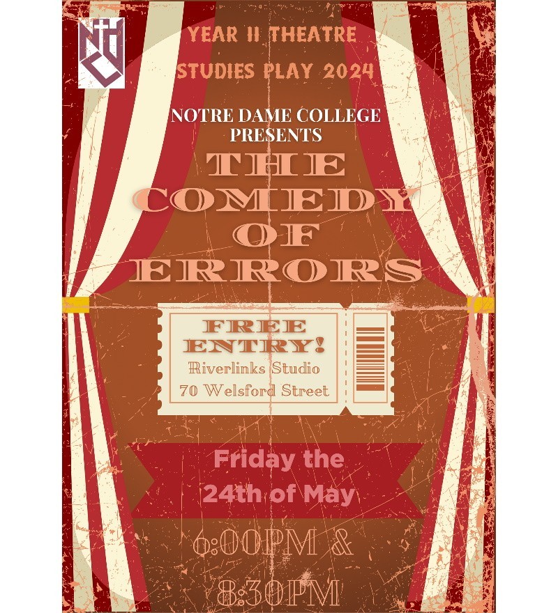 Notre Dame College presents The Comedy of Errors