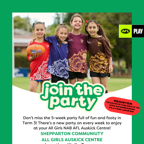 Shepparton ALL Girls Auskick Program