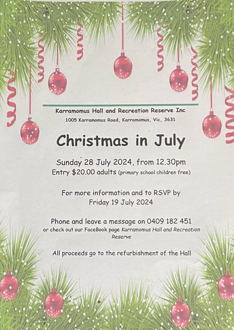 Karramomus Christmas in July Luncheon