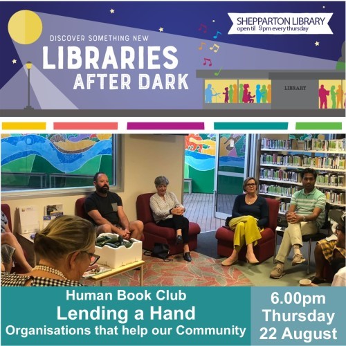 Human Book Club at Shepparton Library - Lending a Hand: Organisations that help our community