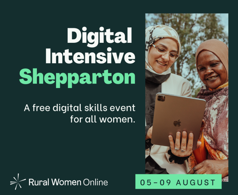 Rural Women Online Shepparton Digital Intensive