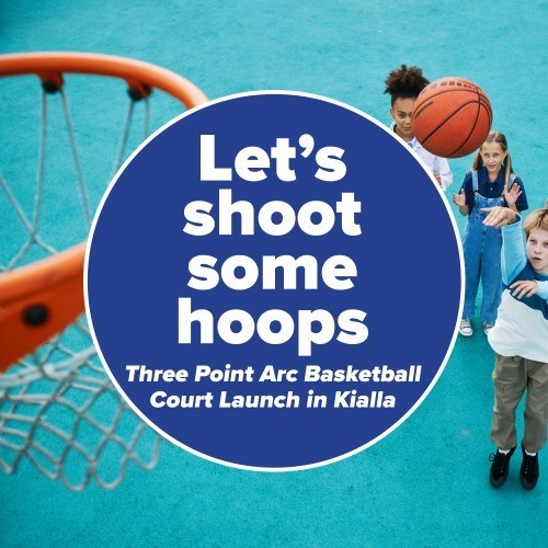 3 Point Arc Basketball Court Activation Event - Merrigum