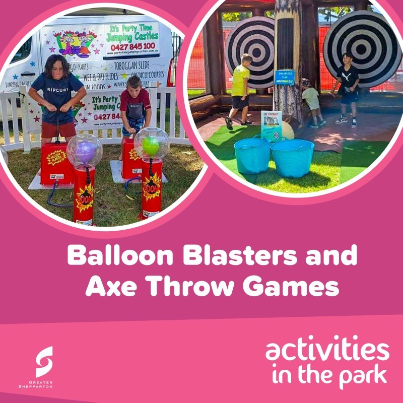 Balloon Blasters and Inflatable Axe Throwing
