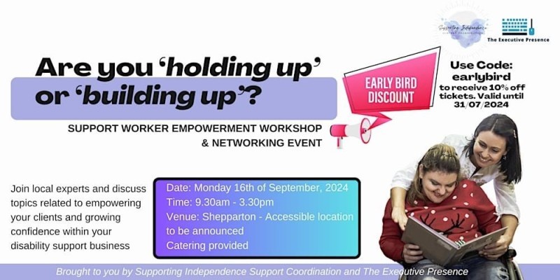 Are You Holding Up or Building Up?” workshop and networking event