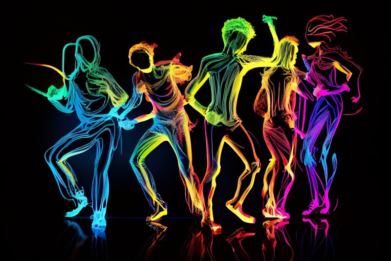 Aquamoves Glow Stick Dance Party