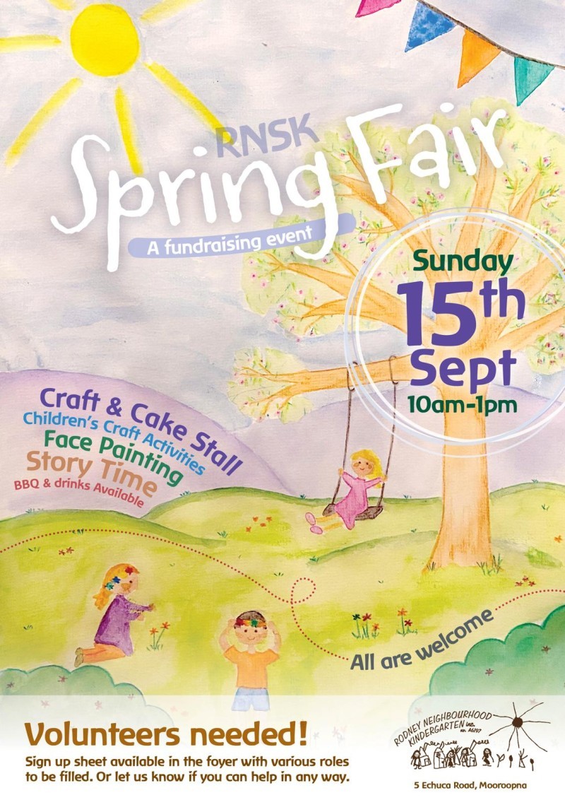 Rodney Neighbourhood Steiner Kindergarten Spring Fair