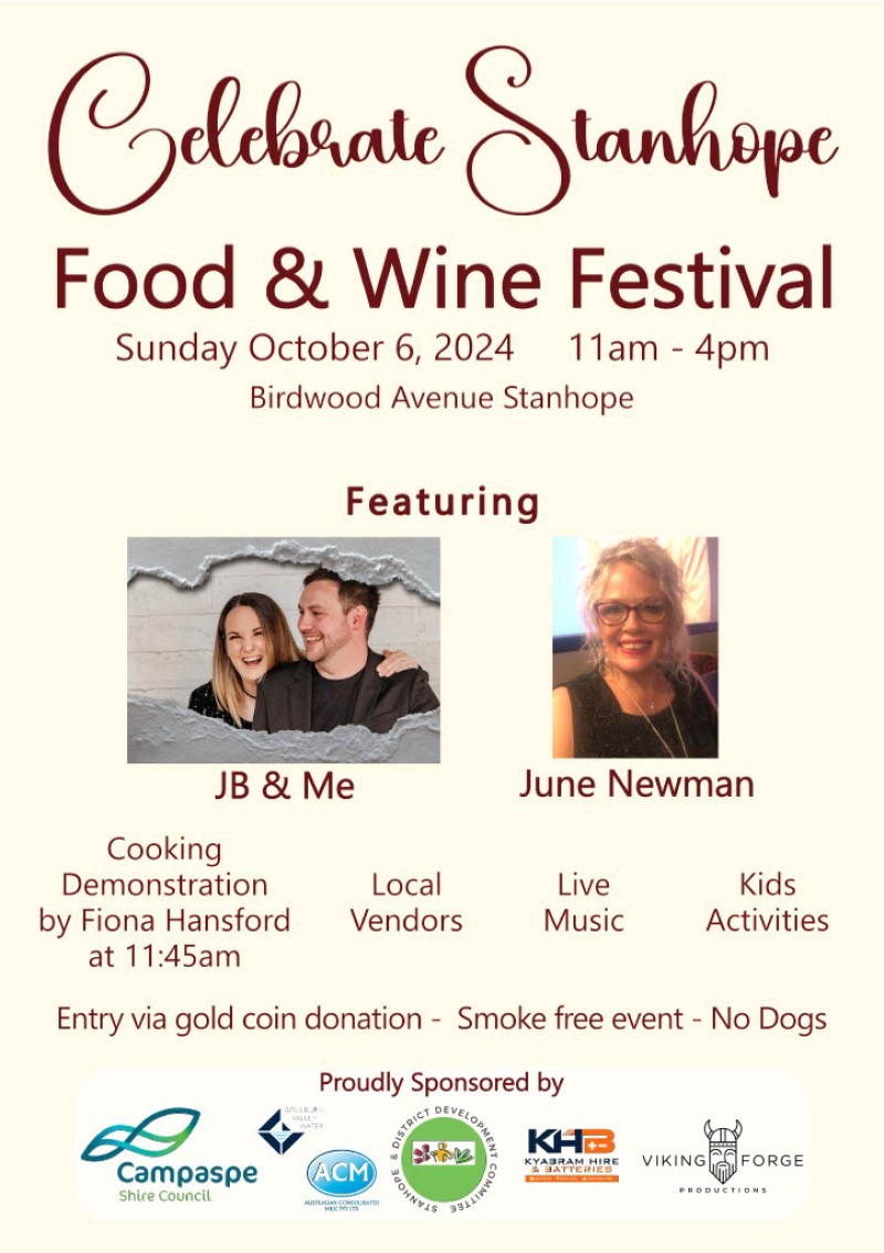 Celebrate Stanhope Food & Wine Festival 2