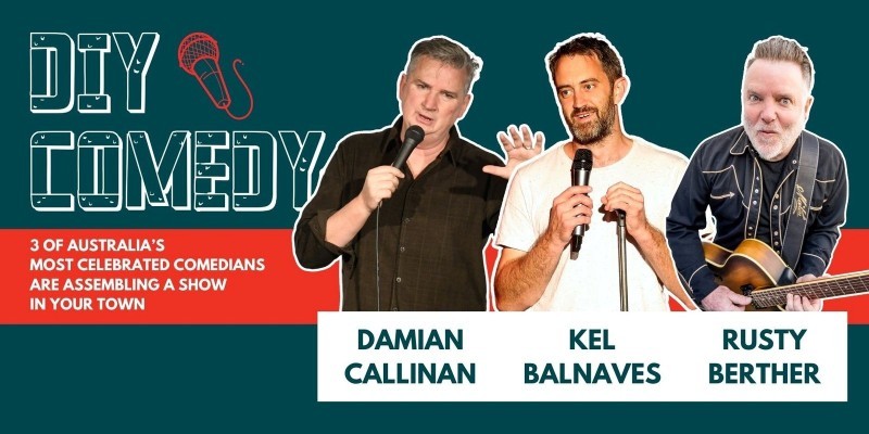 DIY Comedy Starring Kel Balnaves, Rusty Berther & Damian Callinan at Longleat Wines