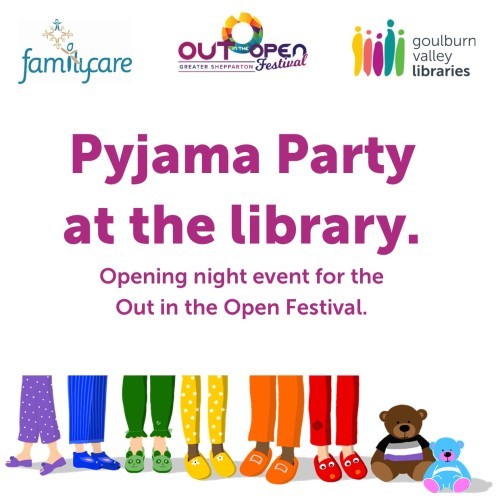 Opening Night Pajama Party at the Library | OUT in the OPEN Festival