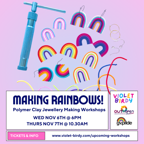 Making Rainbows at OUT in the OPEN Festival | Two workshop Opportunities