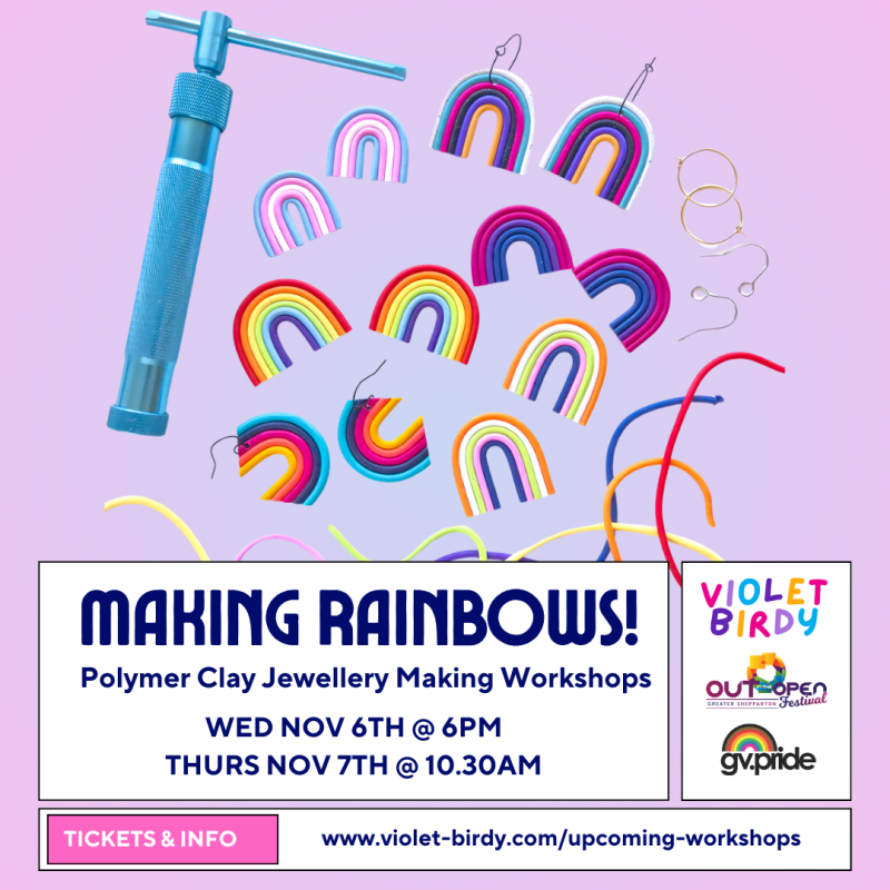 CANCELLED Making Rainbows at OUT in the OPEN Festival | Two workshop Opportunities