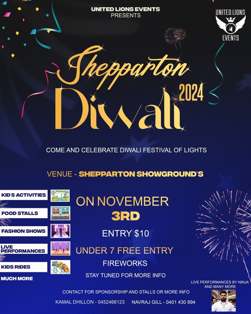 POSTPONED to a date to be confirmed - Shepparton Diwali Mela 2024