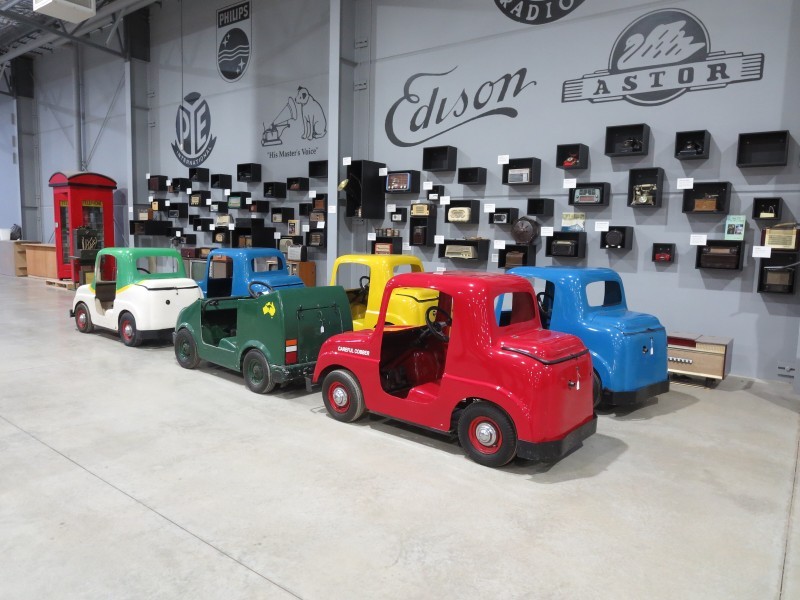 Careful Cobber Cars on display at Greater Shepparton Visitor Centre