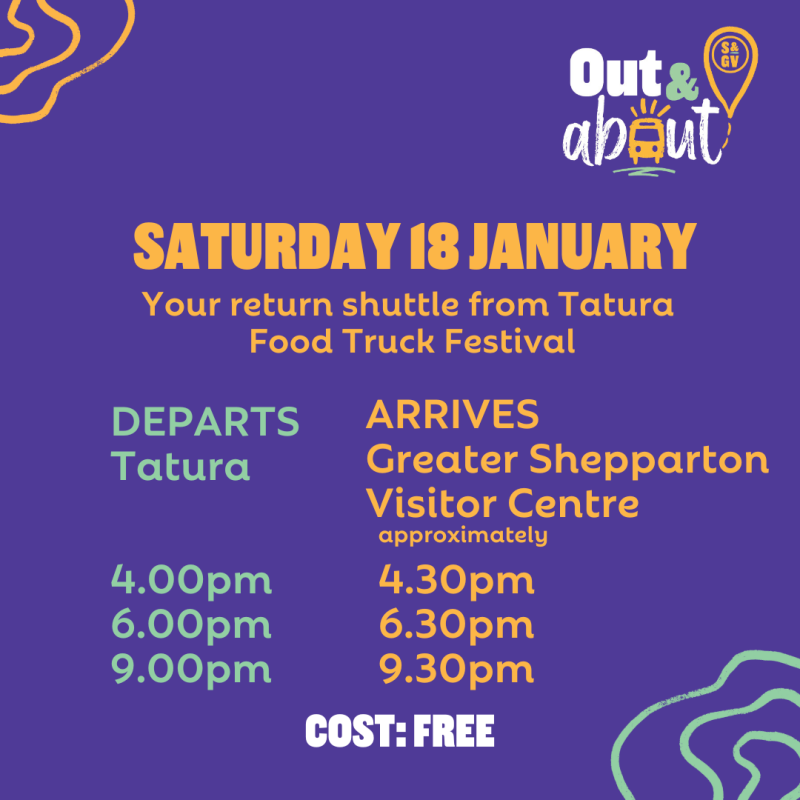 Out & About Bus - Tatura Food Truck Festival 