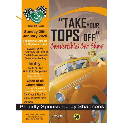 'Take Your Tops Off' Convertibles Car Show