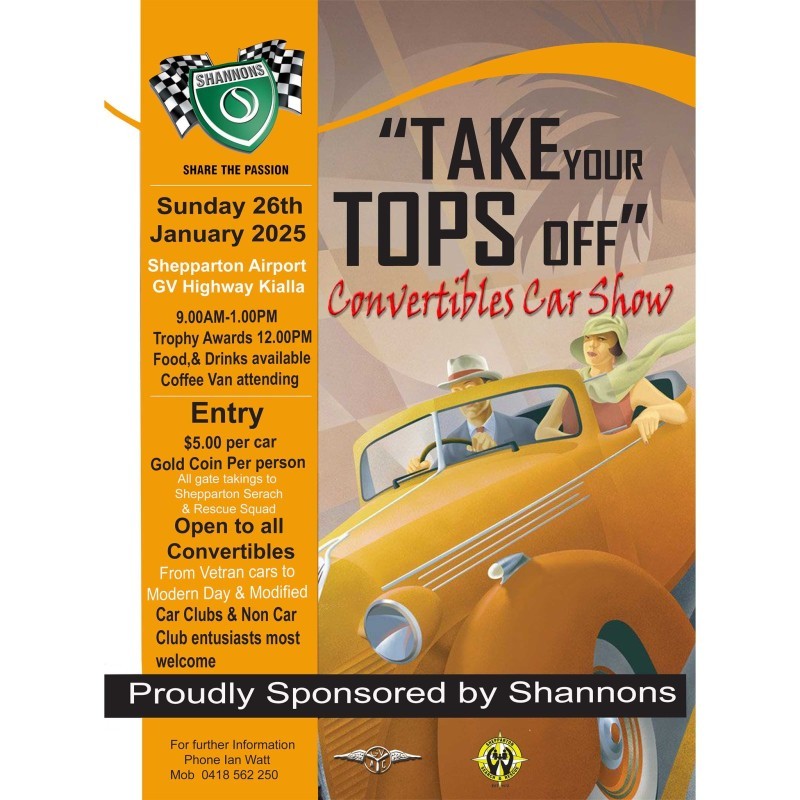 'Take Your Tops Off' Convertibles Car Show