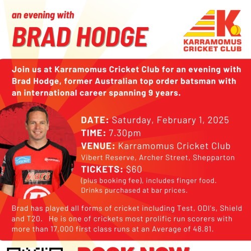 An Evening with Brad Hodge
