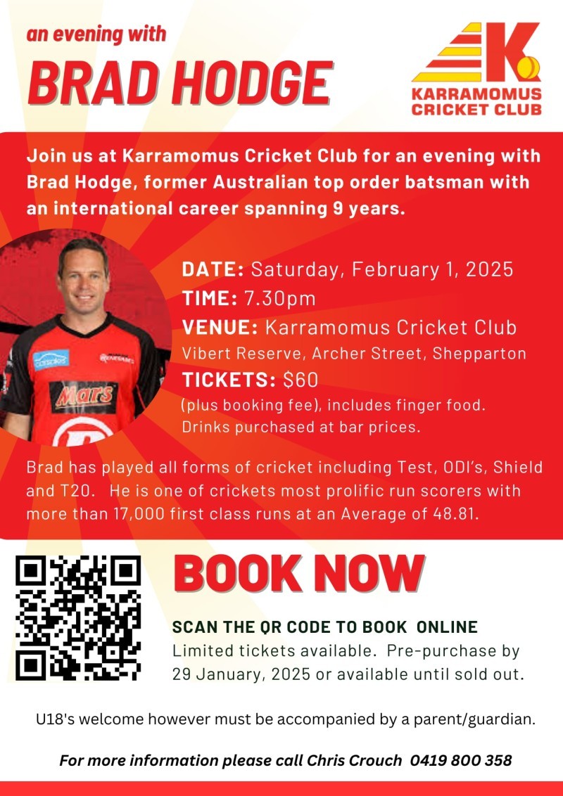 An Evening with Brad Hodge