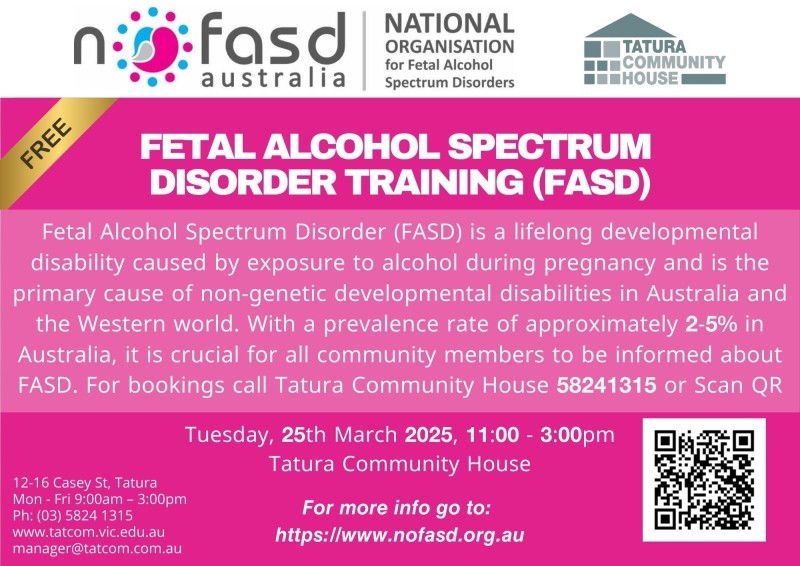 Fetal Alcohol Spectrum Disorder (FASD) Training