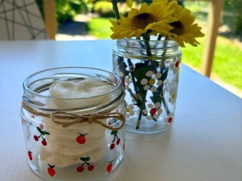 Craft & Coffee at Shepparton Library - Painted Glass Jars