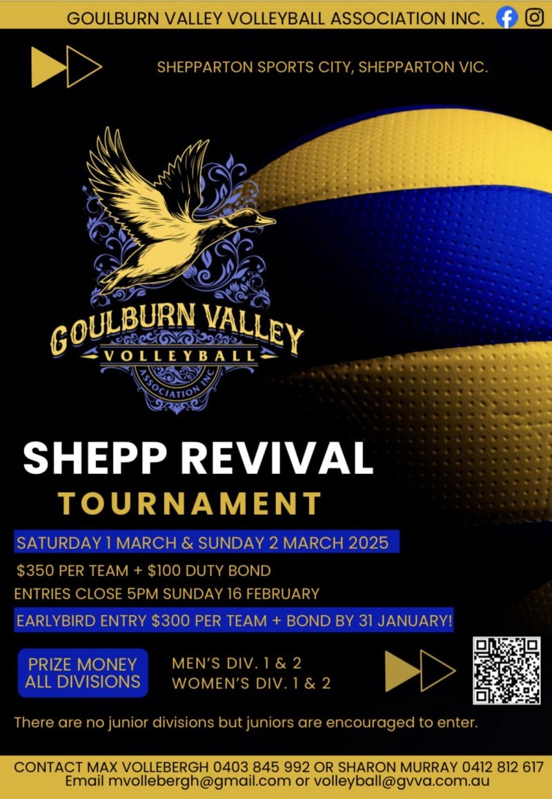 Goulburn Valley Volleyball Shepp Revival Tournament