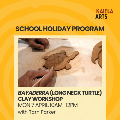KA School Holiday Program: Bayaderra (Long Neck Turtle) Clay Workshop