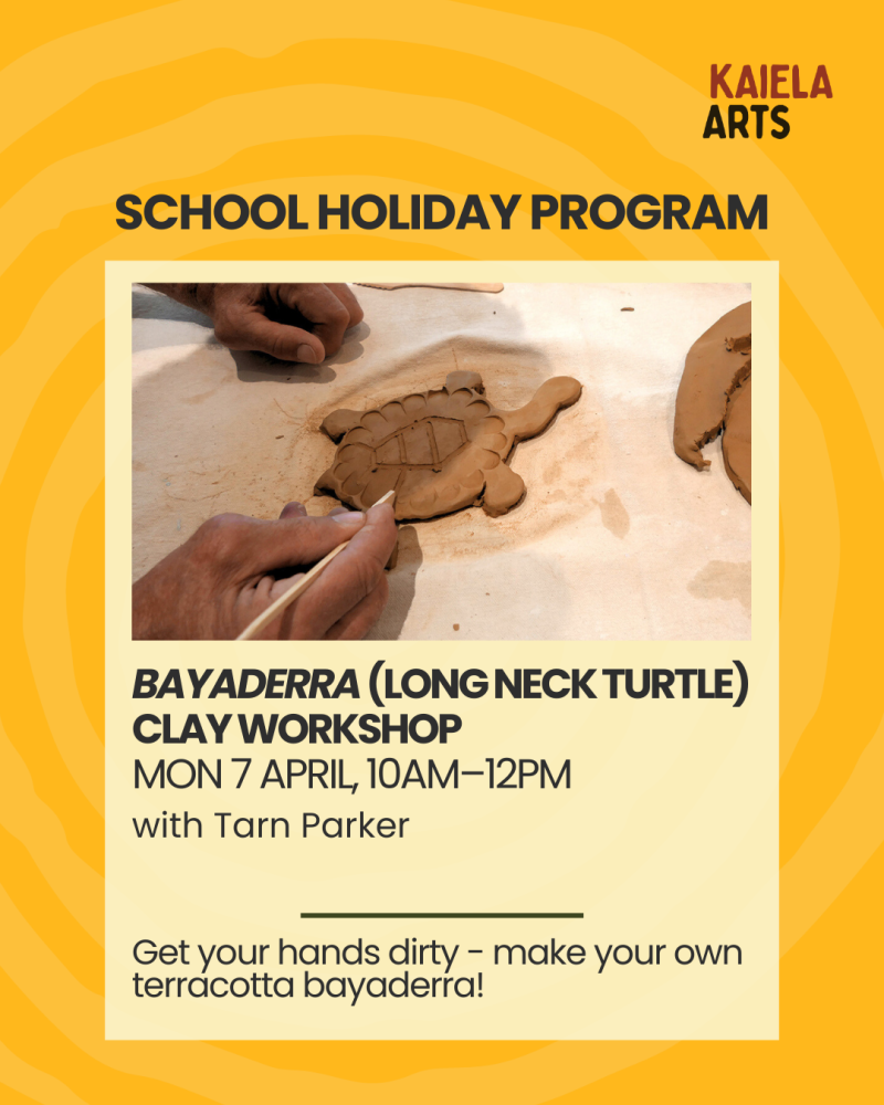 KA School Holiday Program: Bayaderra (Long Neck Turtle) Clay Workshop