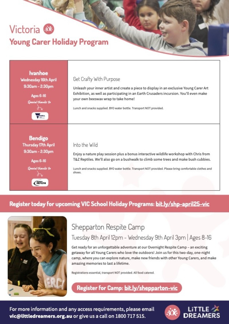 Little Dreamers Young Carer overnight respite camp