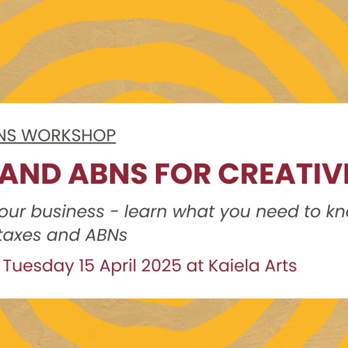 Taxes and ABNs for Artists