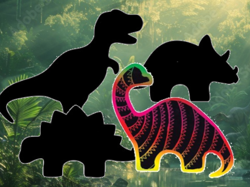 Scratch Board Dino Magnets School Holiday Activity at Shepparton Library