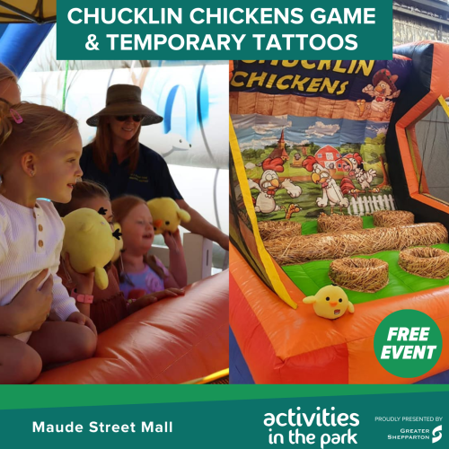 Chucklin Chickens Game and Temporary Tattoos 