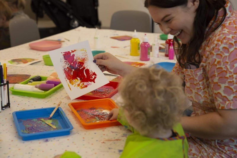 Toddler sensory play at SAM: SAM Toddler
