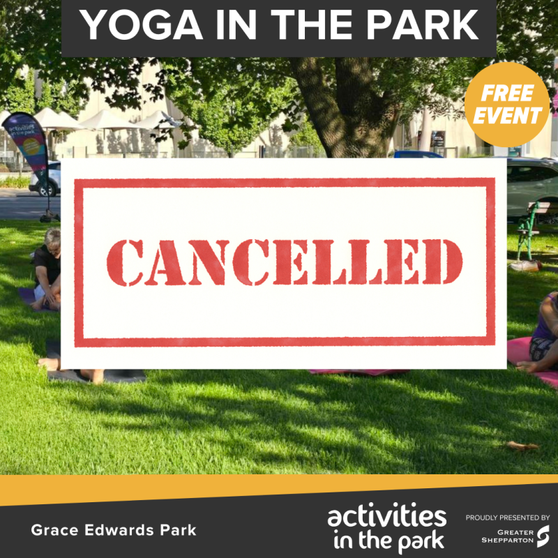 Cancelled - Yoga in the Park