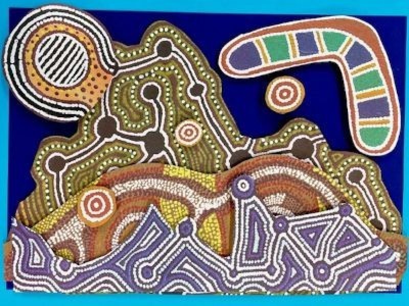 NAIDOC Week School Holiday Activity at Shepparton Library - Layered Patterned Landscapes