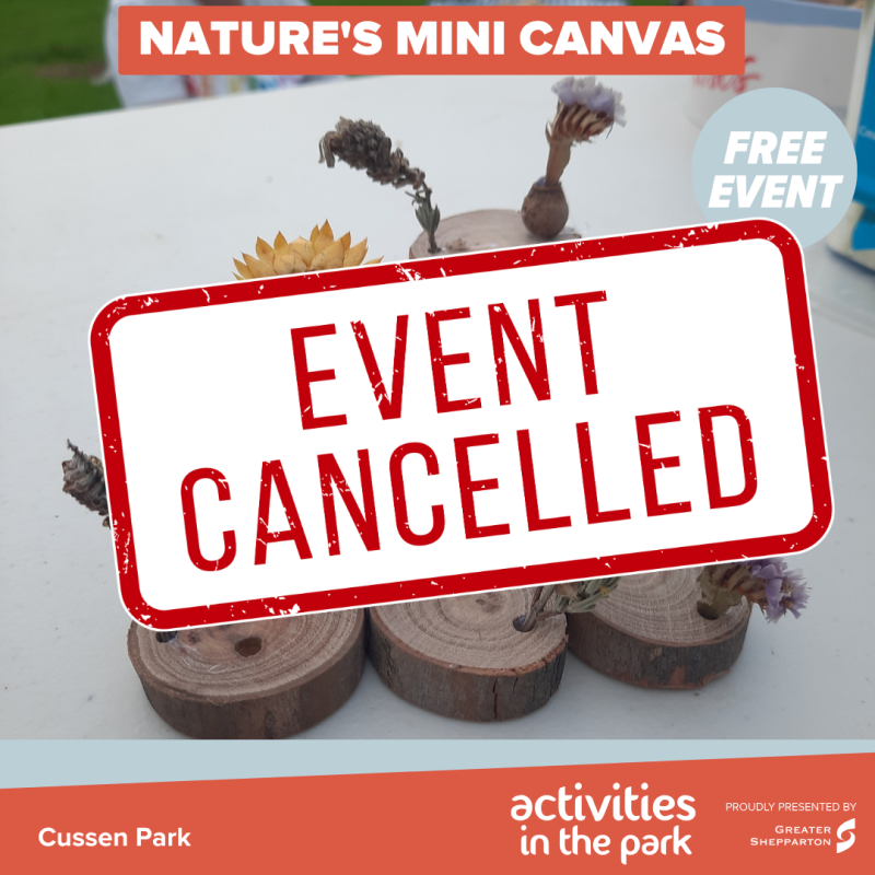 Cancelled -Nature’s Mini Canvas