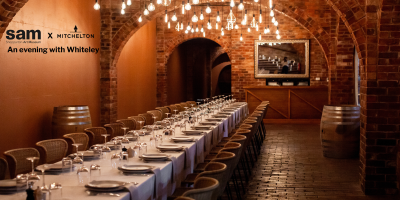 Art and fine dining: SAM x Mitchelton Estate present an evening with Whiteley.