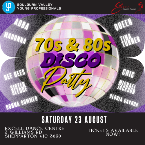 GVYP x Excell Dance Centre: 70s + 80s Disco Party