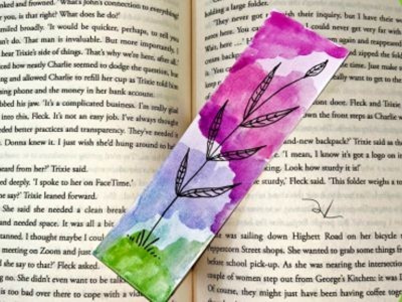 CrAfter Dark at Shepparton Library - Watercolour Bookmarks